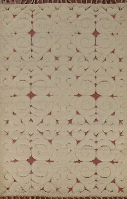 Stylish Abstract Luxury Hand-Knotted Wool Moroccan Carpet 5x8 ft 