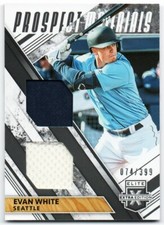 2019 Elite Extra Edition Dual Prospect Materials Black Evan White RC GU 074/399