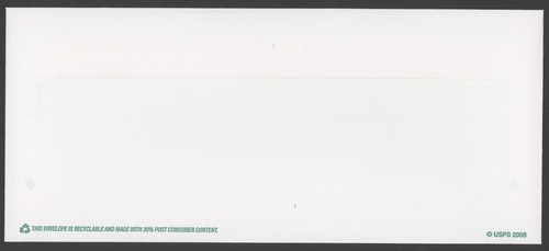 2008 Scott #U663 42c Elk, #10 Solid Stamped Envelope - FDC - Ashton/Potter - Picture 2 of 2