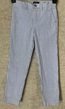 Polo Ralph Lauren Boys Seersucker Pants 6 Adjustable Blue Stripe Preppy Classic