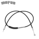 Black Stainless Steel Clutch Cable For Harley 87-06 Softail Fat Boy 10