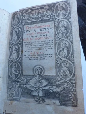 Processionarium (livre liturgique) de l'Ordre des Dominicains 1609 - Photo 1/4