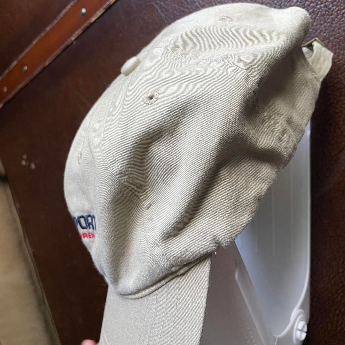 Vintage 90s Polo Sport Ralph Lauren Flag Hat Beige  display picture 1
