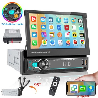 7' 1DIN Touch Screen Autoradio mit Bildschirm Bluetooth USB AUX MP5 Player Radio