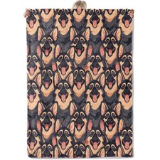 German Shepherd Dog Throw Blanket Soft Fuzzy Warm Cozy Flannel Bedding 50x60