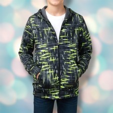 Xersion Boy  s Green Grey Athletic Sweatshirt Hoodie Size 8