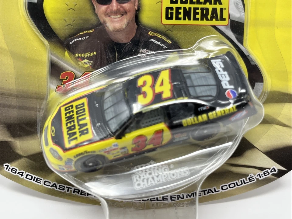 RARO 2005 Racing Champions Randy Lajoie #34 Dollar General NASCAR 1:64 Promoción Foto 2 de 4