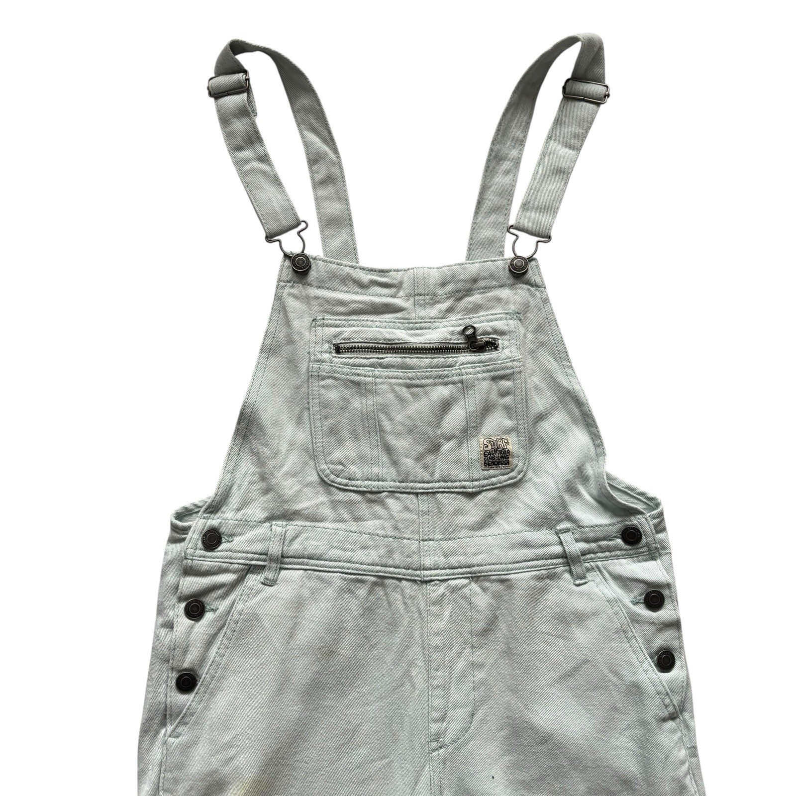 Vintage Womens Dungarees 90s Pale Blue Retro 10 image 3