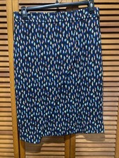 Maeve by Anthropologie Skirt Debra Knit Colorful Lined Size 12 Pencil Faux Wrap