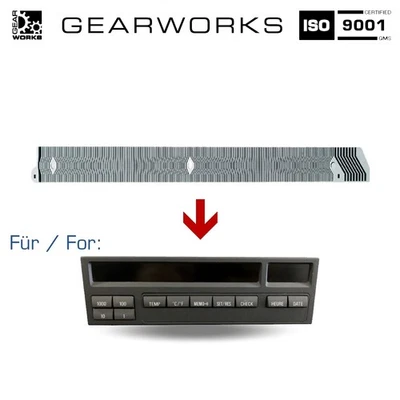 GEARWORKS Pellicola contatto computer di bordo per BMW Serie 3 E36 MFU computer di bordo OBC display 11 tasti