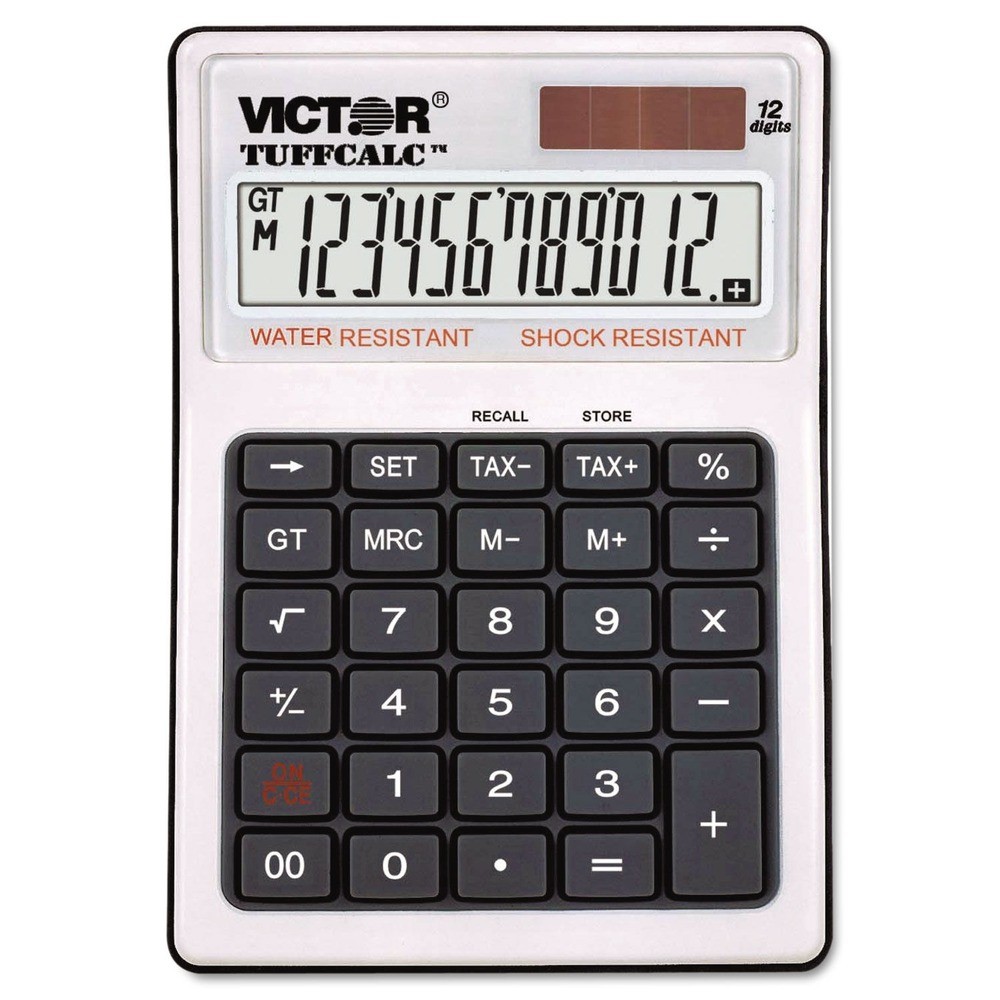 Victor 99901 TUFFCALC 12-Digit LCD Desktop Calculator New