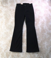 Levi's 726 High rise Flare Jeans Women 29x32 High Rise Black Denim New
