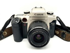 Canon EOS 50 Silver Analog SLR 35mm with Canon EF 35-80mm f/4-5.6 Kit Good