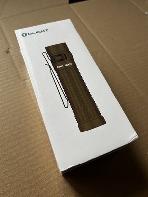 Olight Baton 3 Pro Max Magnesium Desert Tan Taschenlampe Swag selten eingestellt 