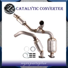Front Catalytic Converter High Flow Kit Direct Fit Chevy Silverado GMC Sierra