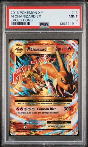 Pokémon TCG M Charizard EX 13/108 PSA 9