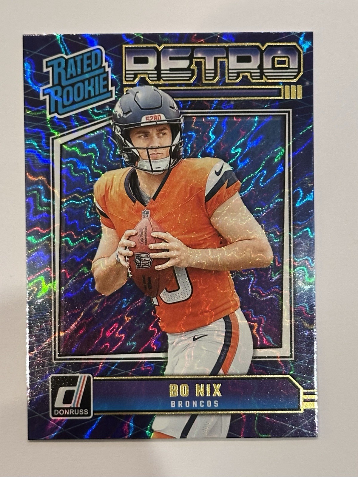 2024 Panini Donruss - Rated Rookie Retro Bo Nix #19 (RC)