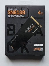 WD_BLACK SN8100 PCIe Gen 5 NVMe 4TB Up to 14,900MB/s r /14,000MB/s New Sealed