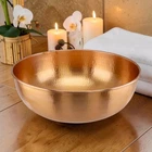 Hand Hammered Copper Pedicure Bowl – Copper Foot Bath Bowl – Copper Spa Basin