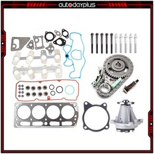 Fits 98-03 Chevrolet S10 2.2L Timing Chain Kit Head Gasket Bolts Set Water Pump