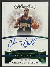 2021 Panini - Flawless Signatures Chauncey Billups Emerald Jersey # 4/5 #AUT-CHA