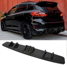 Rear Bumper Diffuser Spoiler Splitter Shark Fins Body Kit For Ford Focus Fiesta
