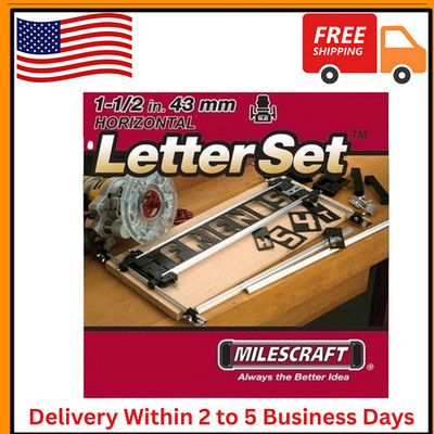 Sign Making Letter Engraving Jig Set Maker for Router Wood Woodworking Templ...