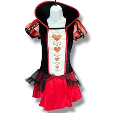 Queen of Hearts Cosplay Costume Dress Halloween Junior M-XL Incharacter Velvet