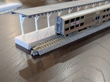 N Scale Traditional Platform with Awning Kit for Kato Track and Others 248 x 9mm