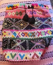 Backpack Bag Mexican Artesanias beautiful crafted design Boho Hippie Woven