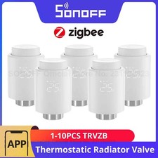 1-6PCS SONOFF TRVZB Zigbee Thermostatic Radiator Valve Smart Home eWeLink App Re
