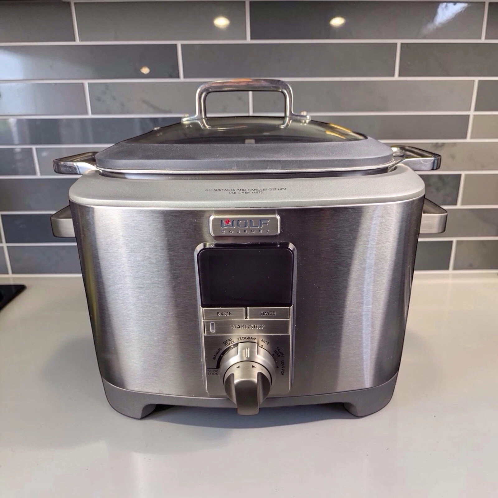 Wolf Gourmet Stainless Steel 7-Quart Programmable Multi Cooker (WGSC120SR)