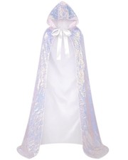 Suhine Party Cosplay Costume Sequins Princess Hooded Cape Shiny Fairy Mermaid...