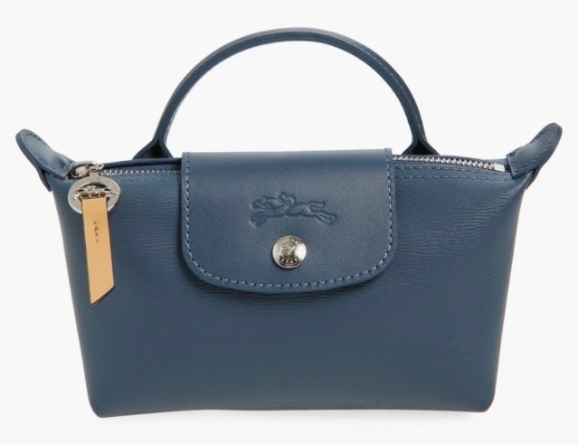 Longchamp Le Pliage City Mini Top Handle Cosmetic Pouch Case ~NWT