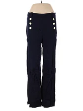 H By Halston Women Blue Linen Pants 6