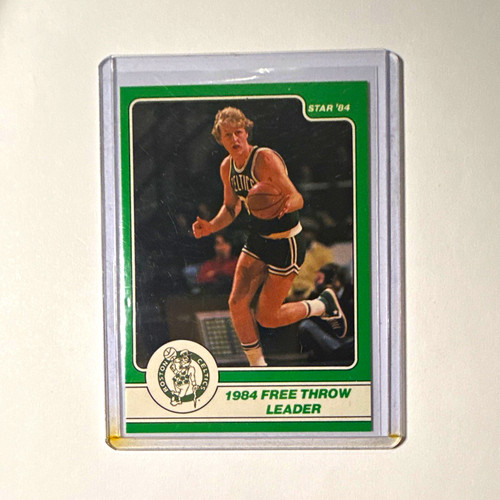 Star 1984 Star '84 Larry Bird Free Throw Leader Insert #15 Boston Celtics
