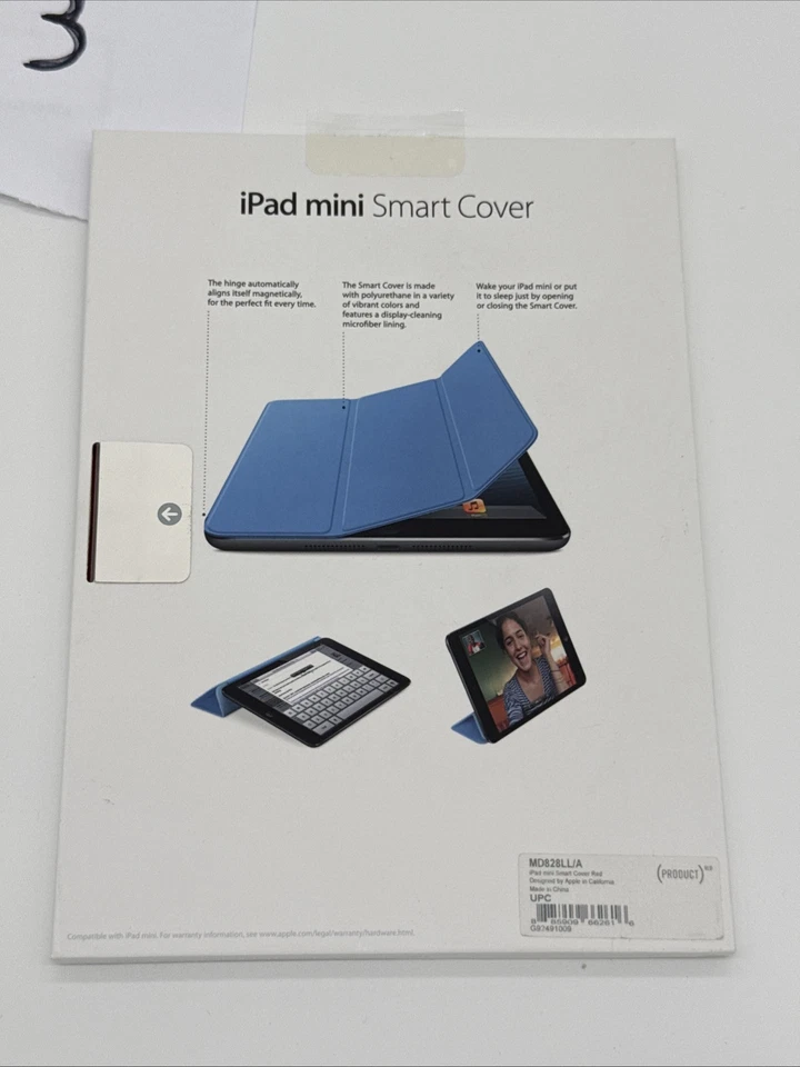 NUEVA Funda Inteligente Original Apple para iPad mini 1/2/3 Roja MF394LL/A Envío Gratis Foto 3 de 4