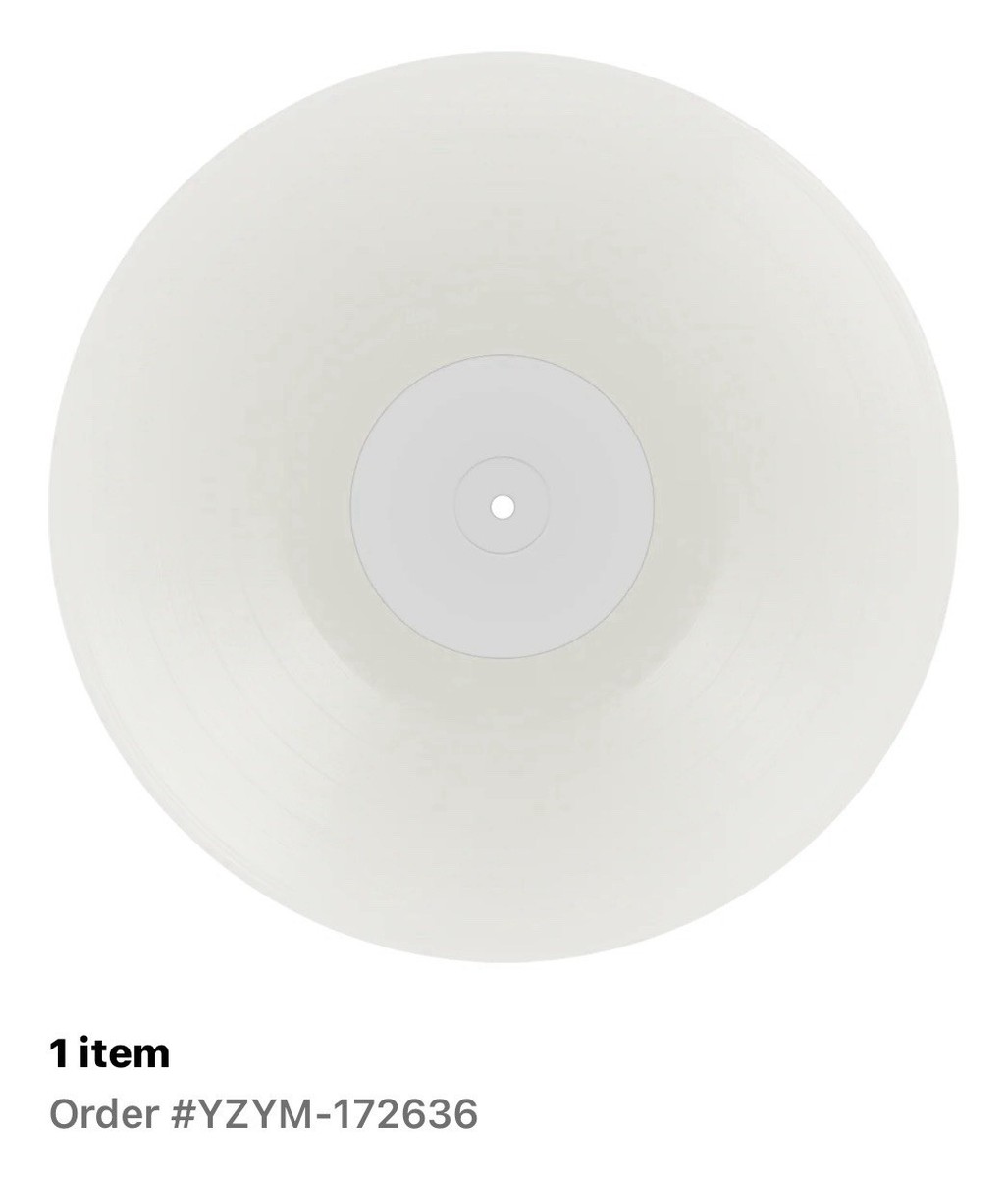 ye bully lp ホワイト盤 クリア盤 BULLY サイン入りLP / ye カニエ