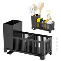 KüChe SpüLbecken Organizer Kunststoff Abtrophale Schwamm BüRste 23,5X11X9,5
