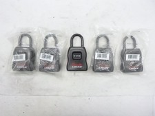 5 Pack Vault Locks 4-Digit Numeric Combination Hanging Lock Box Black