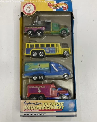 Vintage Sealed Mattel Hot Wheels Sydney 2000 Olympic Haulers Diecast Cars Set