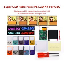 Logo discoloration--Super OSD Retro Pixel IPS Backlight LCD Screen Kit For GBC