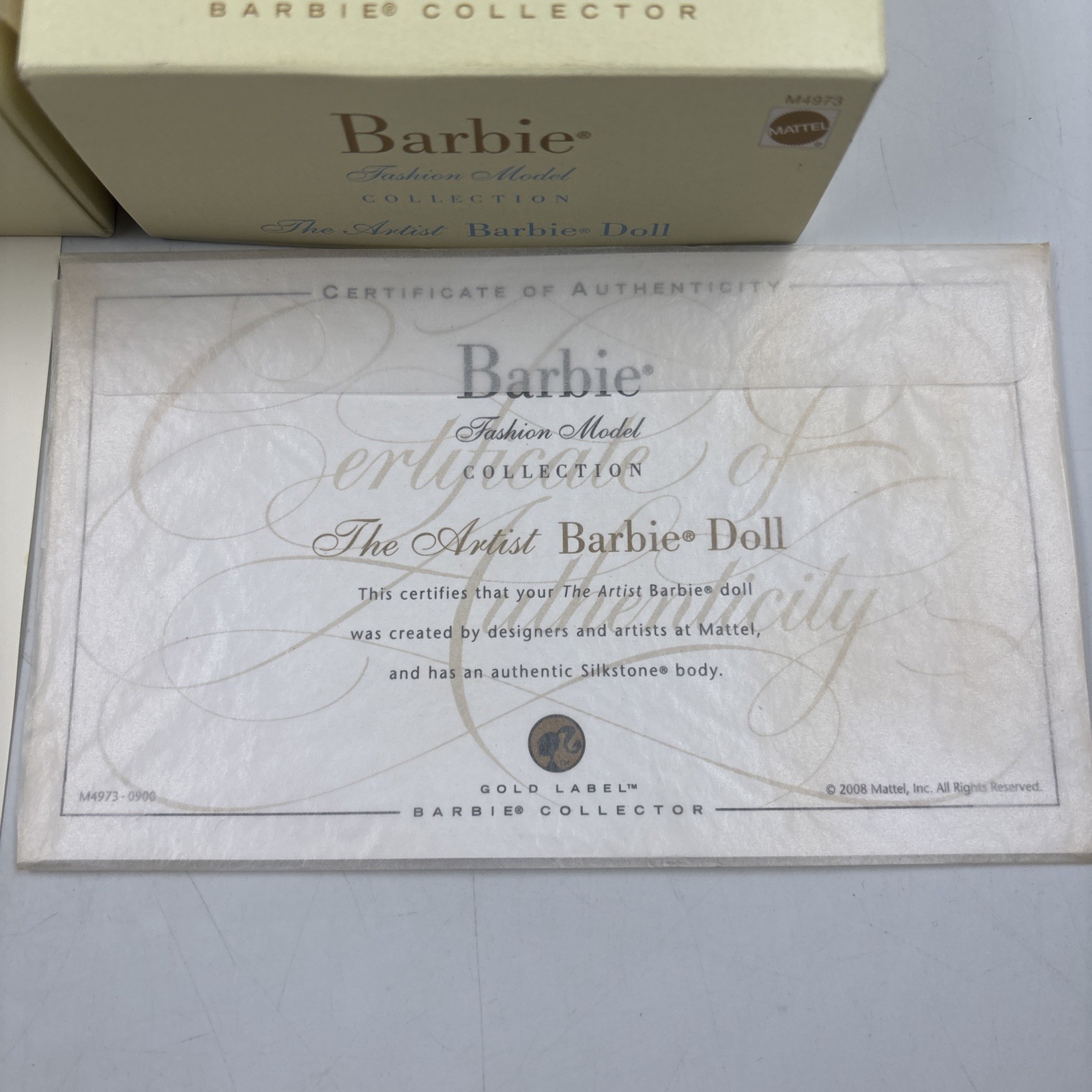 Куклы The Artist Barbie Fashion Model Collection Silkstone Gold Label 2008 #M4973 — фото 6