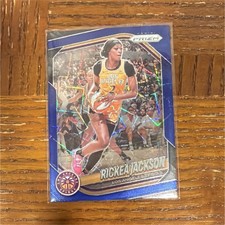 2025 Panini Prizm WNBA Rickea Jackson Blue Prizm Los Angeles Sparks #118