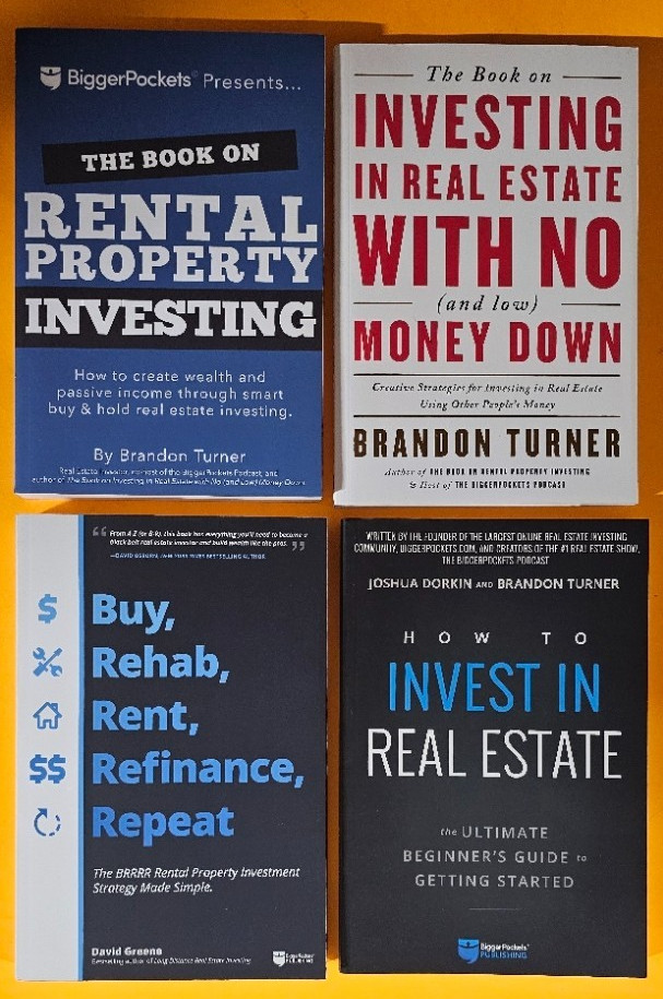 Biggerpockets Real Estate Investing Book Lot Turner Brrr 4 Books Like New