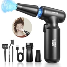 FORETOO Compressed Air Duster- Mini Blower-Turbo Fan-Rechargeable Cordless Ai...