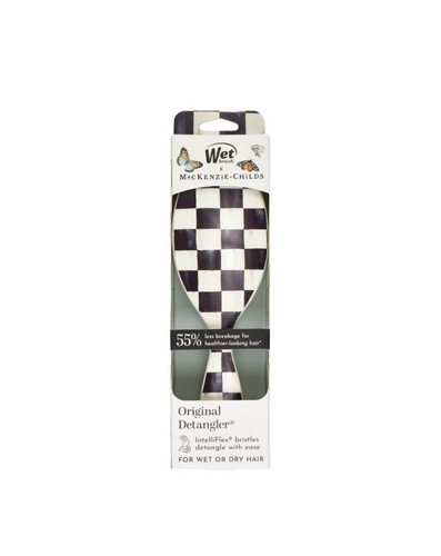 New Wet Brush x MacKenzie Childs OG Detangler Hair Brush Courtley Black Check - Picture 1 of 5