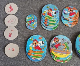 Super Mario Bros. 150 Menko Disc Trading Card Lot Nintendo Famicom