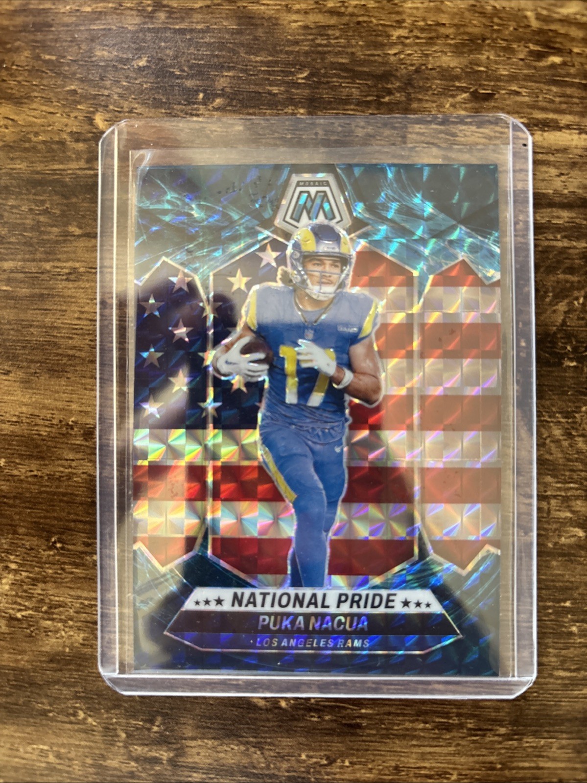 2024 Panini Mosaic Puka Nacua National Pride Genesis Mosaic SP