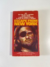 ESCAPE FROM NEW YORK Novelization Paperback Snake Plissken Bantam 1981